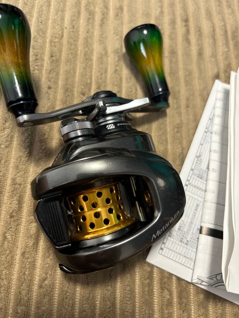 SHIMANO メタニウム　カスタム　KTFスプール　バリアルウッドノブ　DCX