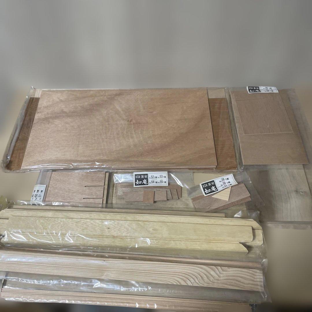 希少！IMAI 木製模型「如庵」未組立　国宝茶室を再現できる貴重キットLn130