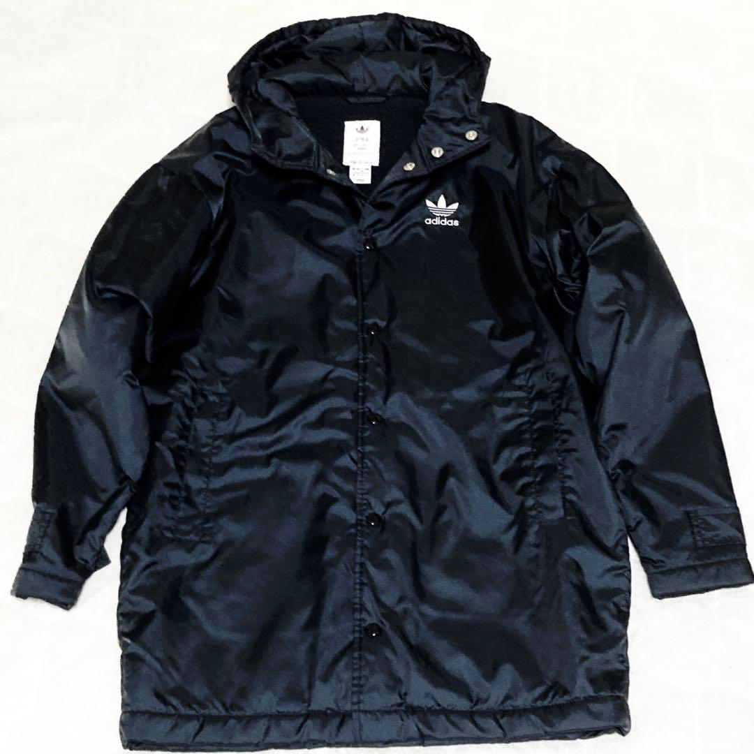 激レア アディダス HYKE コラボ ベンチコート M 常田 大希 ボア 黒