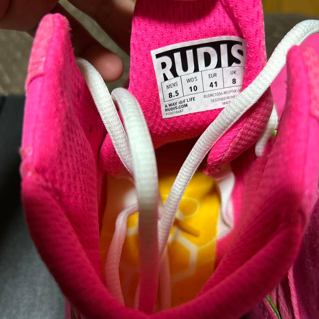 RUDIS ピンク ハイカットシューズ