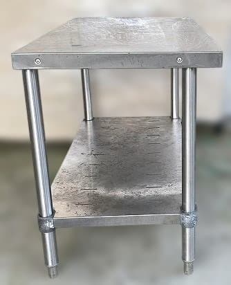 業務用ステンレス作業台 調理台 高さ650㎜×幅870㎜×奥行500㎜