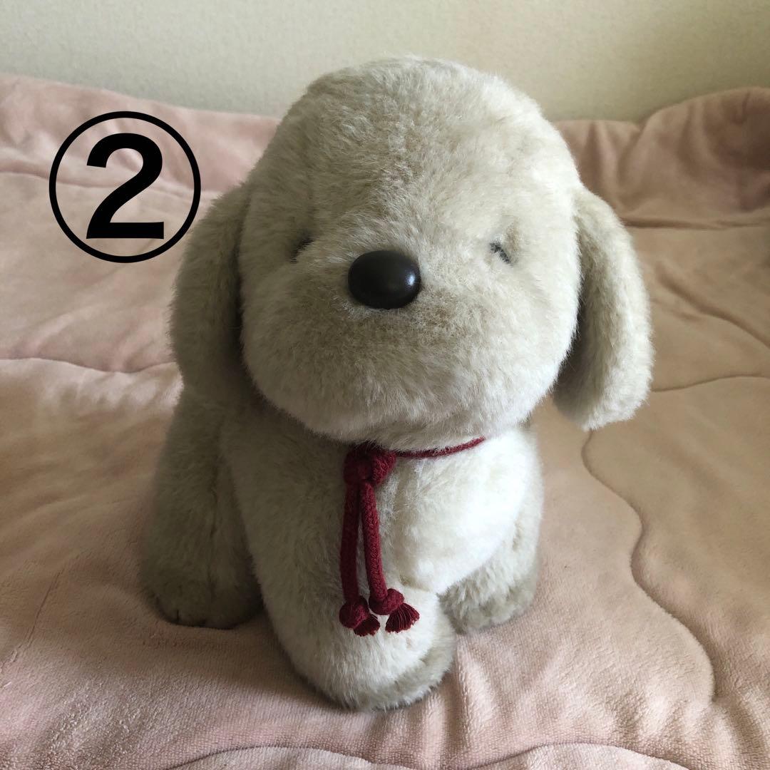 昭和レトロ　ヴィンテージ うめ吉　お座りポーズ　ぬいぐるみ　4コセット 中古品