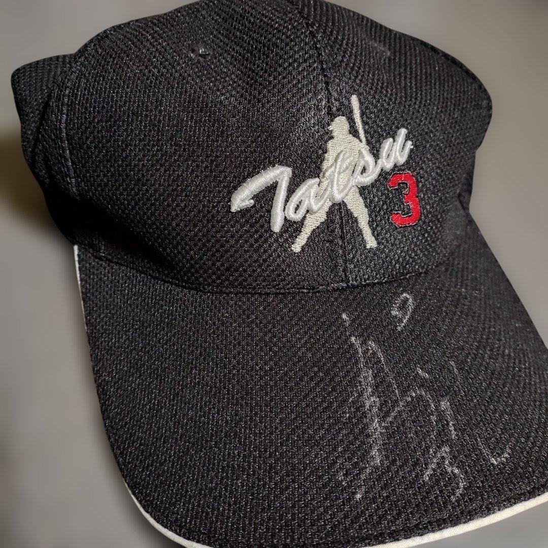 中日ドラゴンズ 立浪和義 応援会 直筆サインキャップ