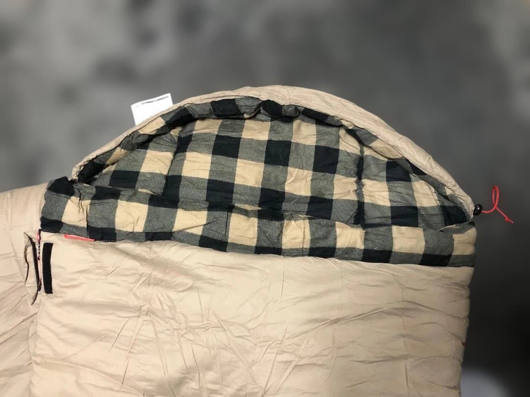 Coleman ベージュ寝袋 チェック柄