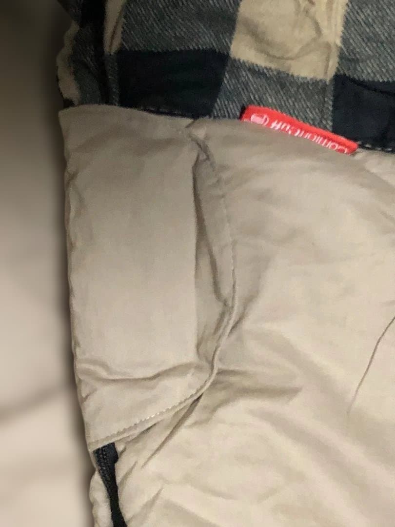 Coleman ベージュ寝袋 チェック柄