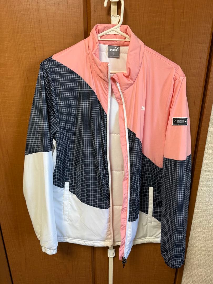 PUMA メンズジャケット Lサイズ ピンク/グレー