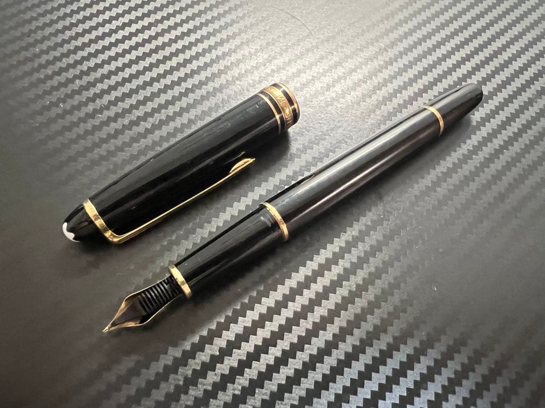 モンブラン 万年筆 マイスターシュテュック 144 F 細字 ブラック 中白