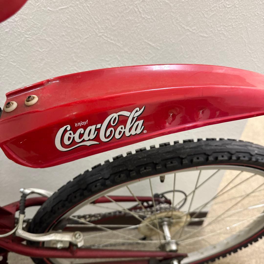 PEUGEOT マウンテンバイク 赤 Coca-Colaロゴ付き