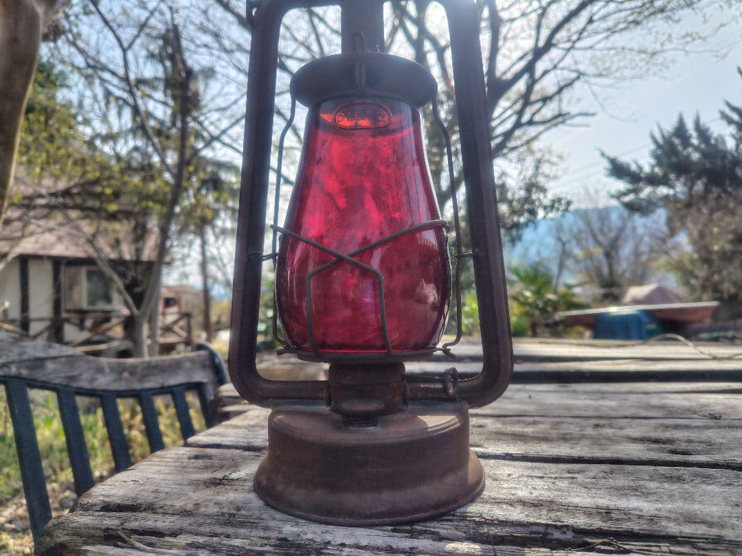 Dietz デイツランタン 赤グローブ アンティーク ヴィンテージランタン