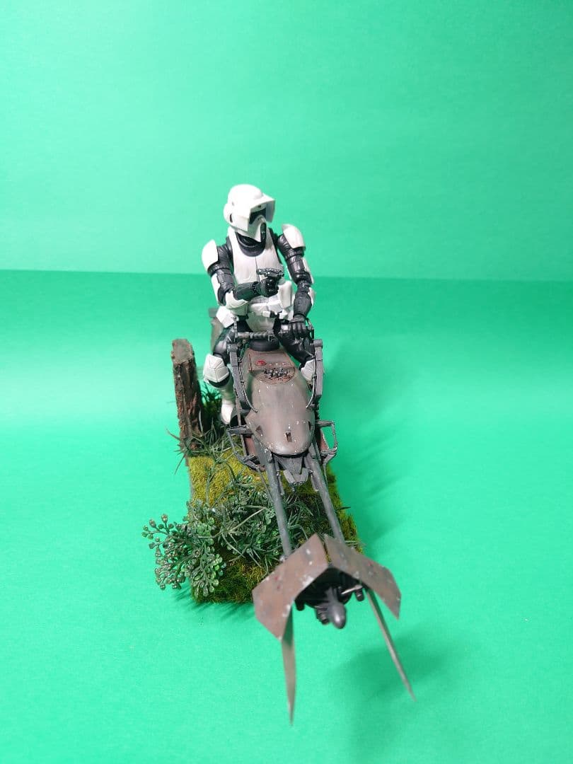 スターウォーズ　スカウト・トルーパー&スピーダーバイク　完成品
