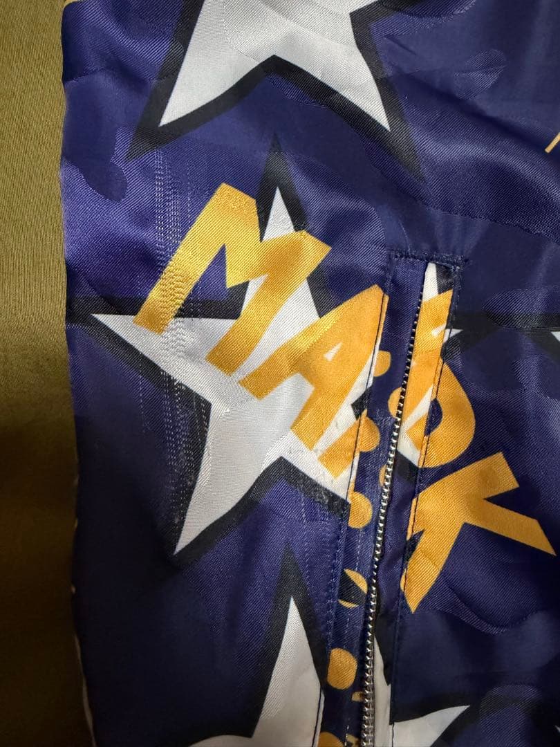 MARK&LONAマークアンドロナ　星柄ナイロンブルゾンused