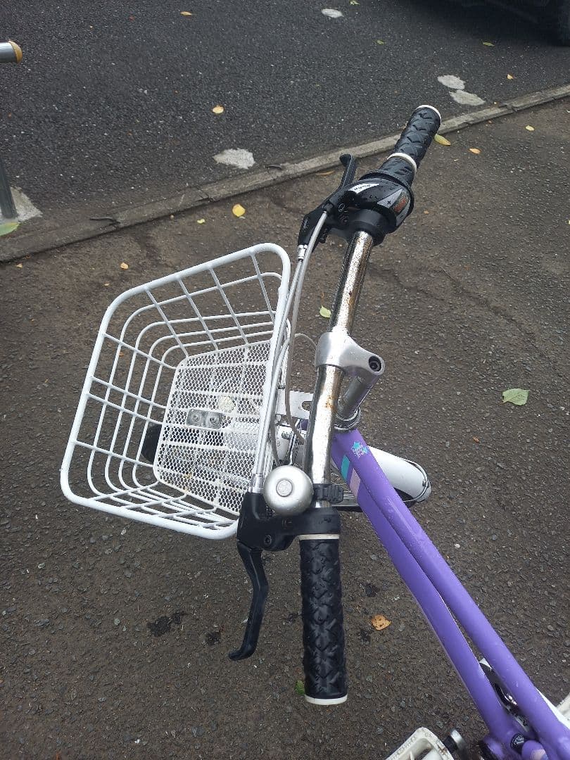 GIRLS LABO 子供用自転車 紫色 22インチ 手渡し引き取り限定