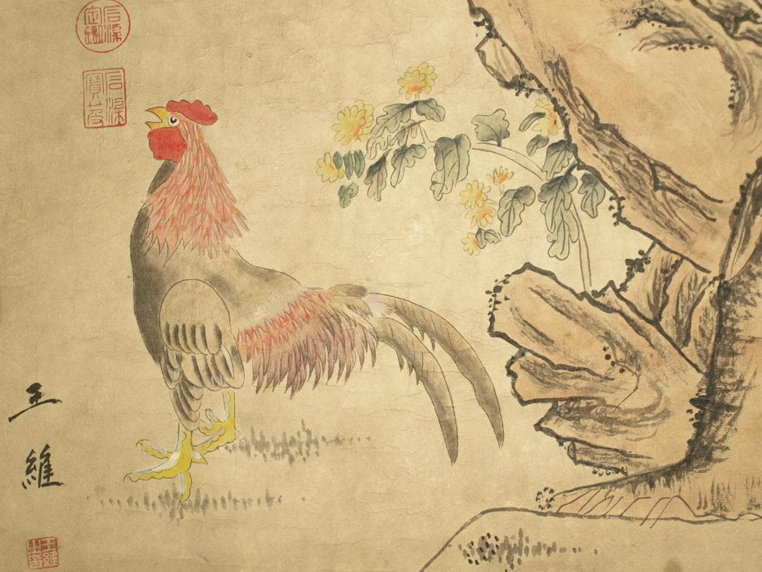 中国掛け軸「李方膺作　山水図　紙本」肉筆保証　中国画家 BD208A13-3