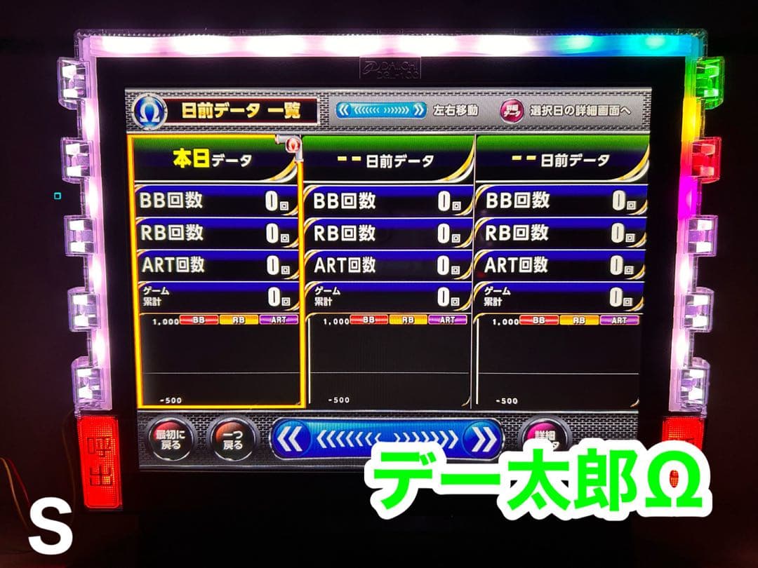 データカウンター・デー太郎Ω・家庭用電源加工済 ・スロット用・差枚数表示・自立可