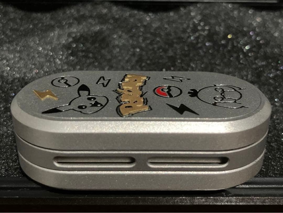 希少品　ステンレス製　音叉内臓　ポケモンフィジェットスライダー　EDC