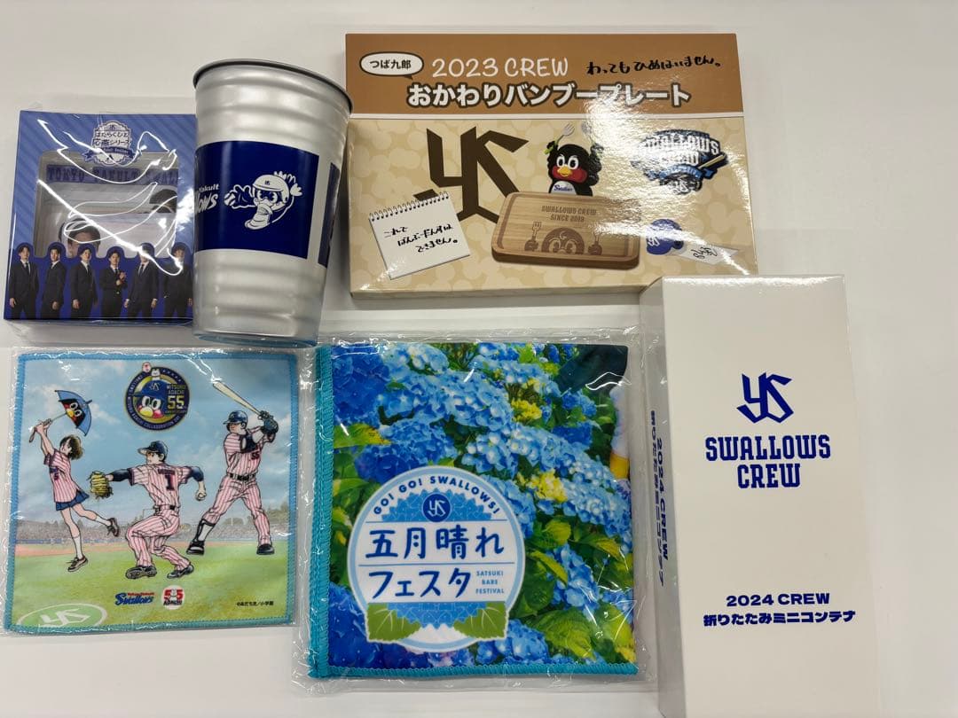 ヤクルトスワローズ グッズ一式 つば九郎 ユニフォーム・浦添手ぬぐい計25点