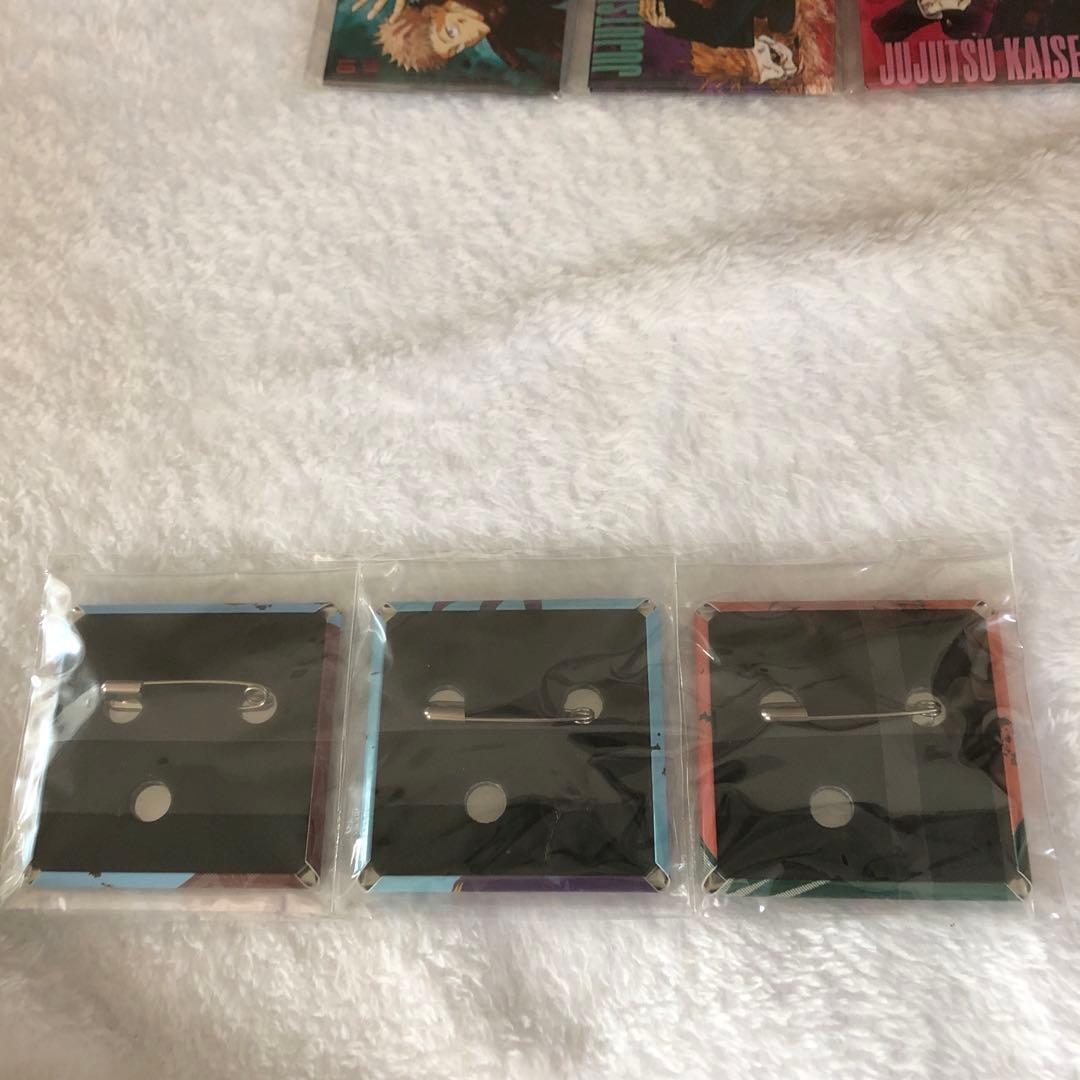 呪術廻戦 グッズまとめ売り ジャンプショップ スクエア缶バッジ 原作絵 など