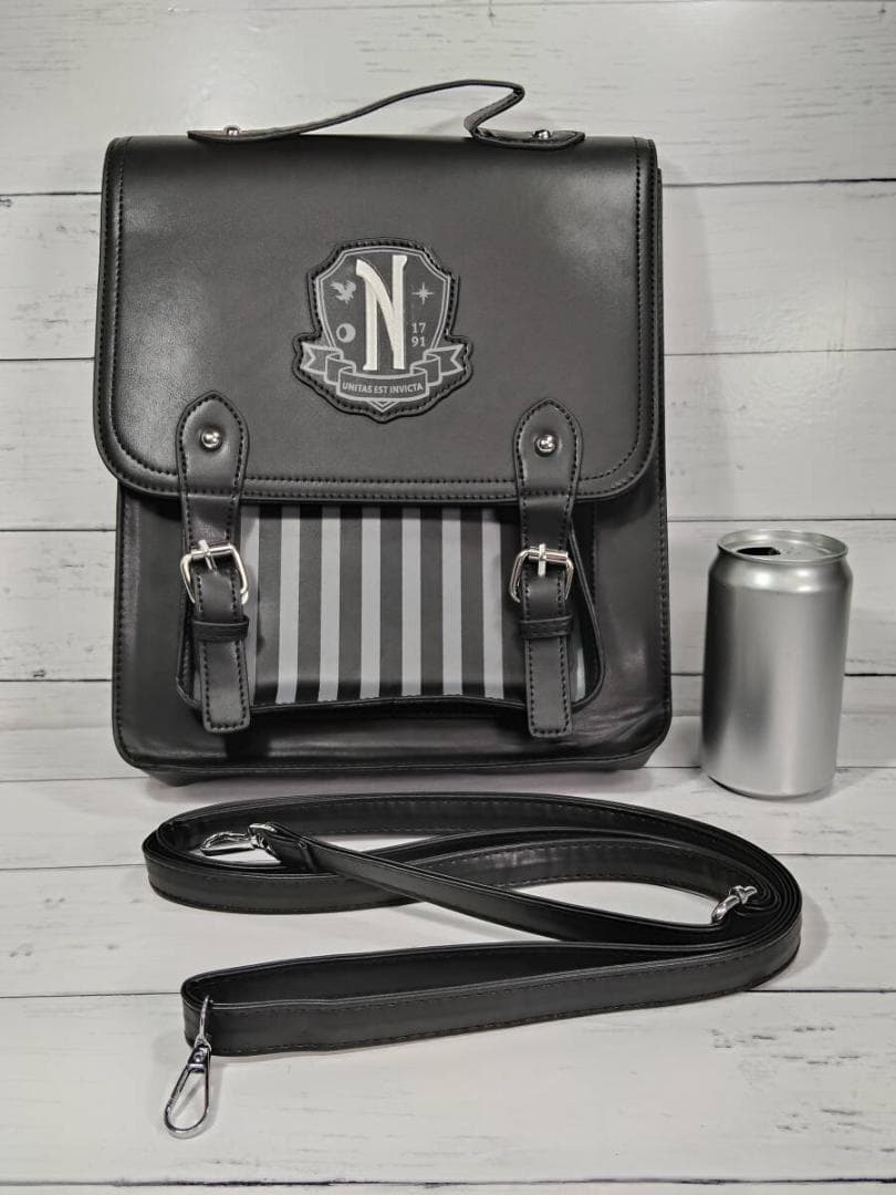 「ネヴァーモア学園　ウェンズデー/アダムス・ファミリー　鞄」jo-db