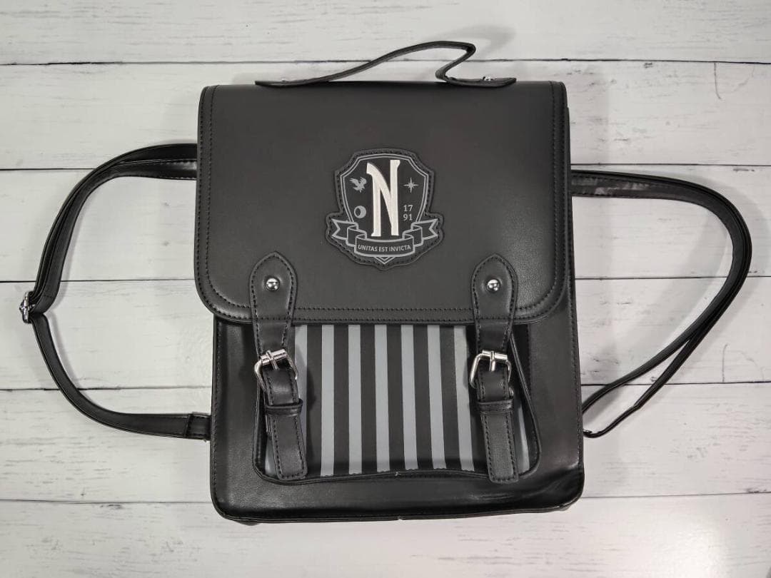 「ネヴァーモア学園　ウェンズデー/アダムス・ファミリー　鞄」jo-db