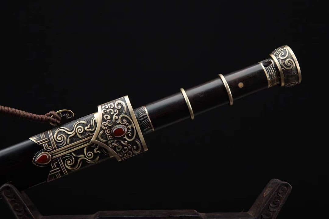 楚王剣（黒檀タイプ）古兵器 武具　刀装具　日本刀　模造刀 居合刀