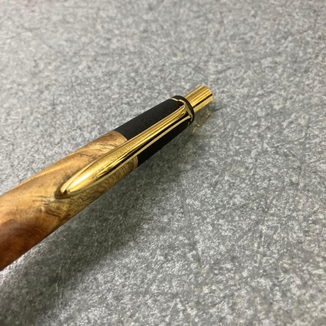 ボナンペン　本花梨瘤源平(アフゼリア) 真鍮金具　シャーペン　検索用　野原工芸