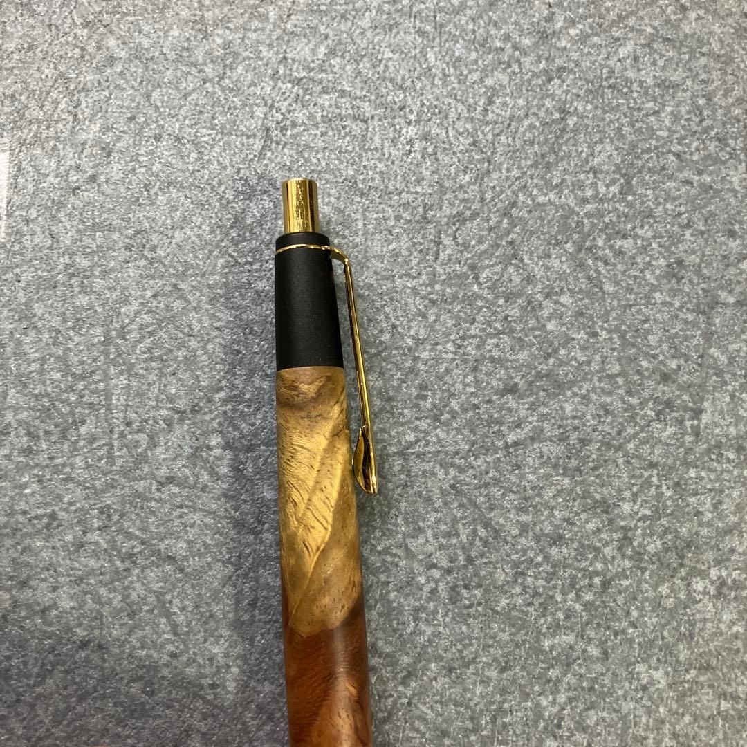 ボナンペン　本花梨瘤源平(アフゼリア) 真鍮金具　シャーペン　検索用　野原工芸