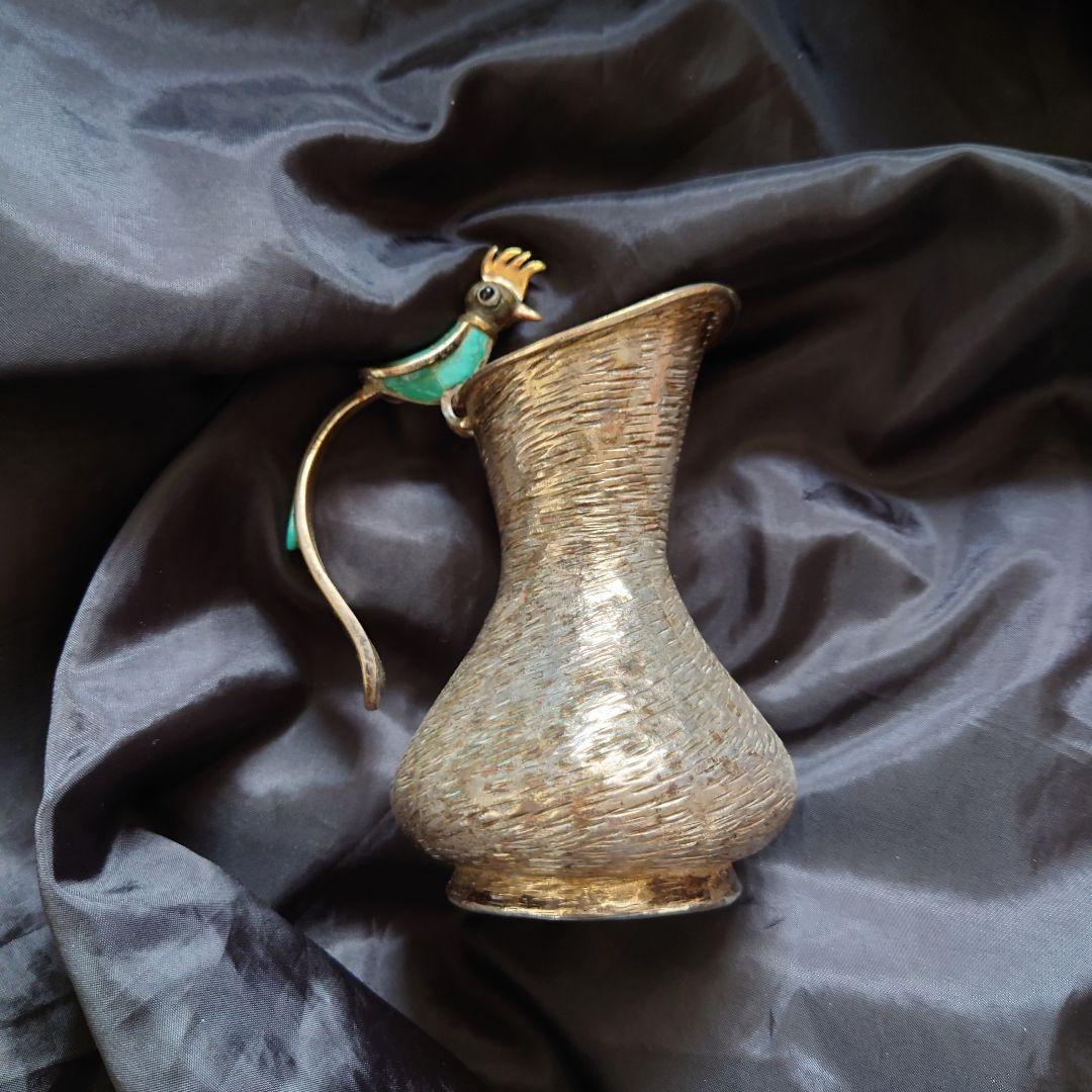 ターコイズ 銀細工 水差し