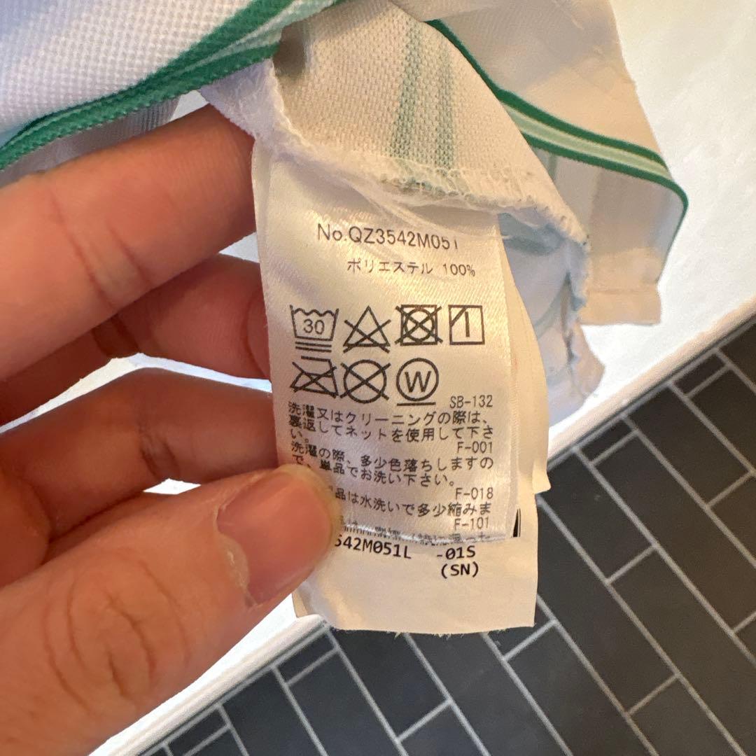 ストライプ ポロシャツ 半袖 フォックス刺繍