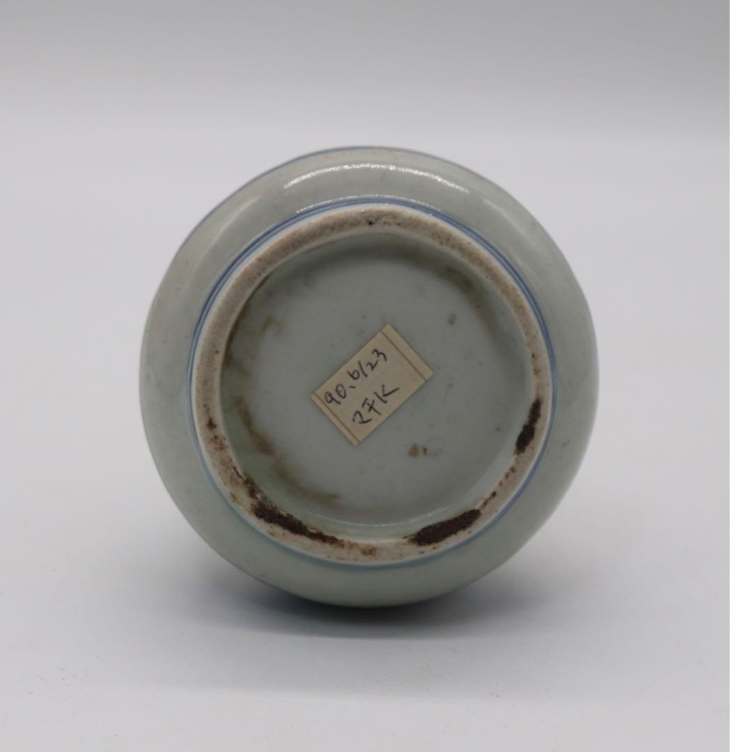 染付長頸瓶　　アンティーク　送料込み0206