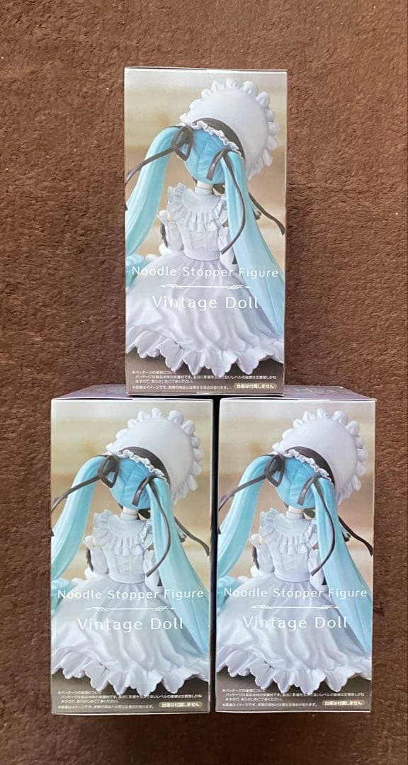 【初音ミク】 ぬーどるストッパー フィギュア ヴィンテージドール 3個セット
