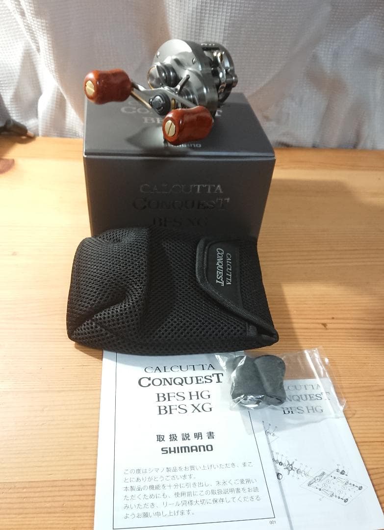 新品未使用　シマノ 23カルカッタコンクエスト BFS XG 右　夢屋花梨ノブ