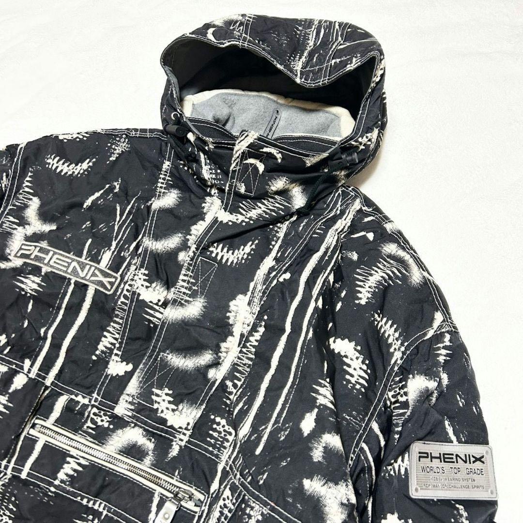 フェニックス【O】スノーボードウェア スキー ジャケット 総柄 ブラック Y2K
