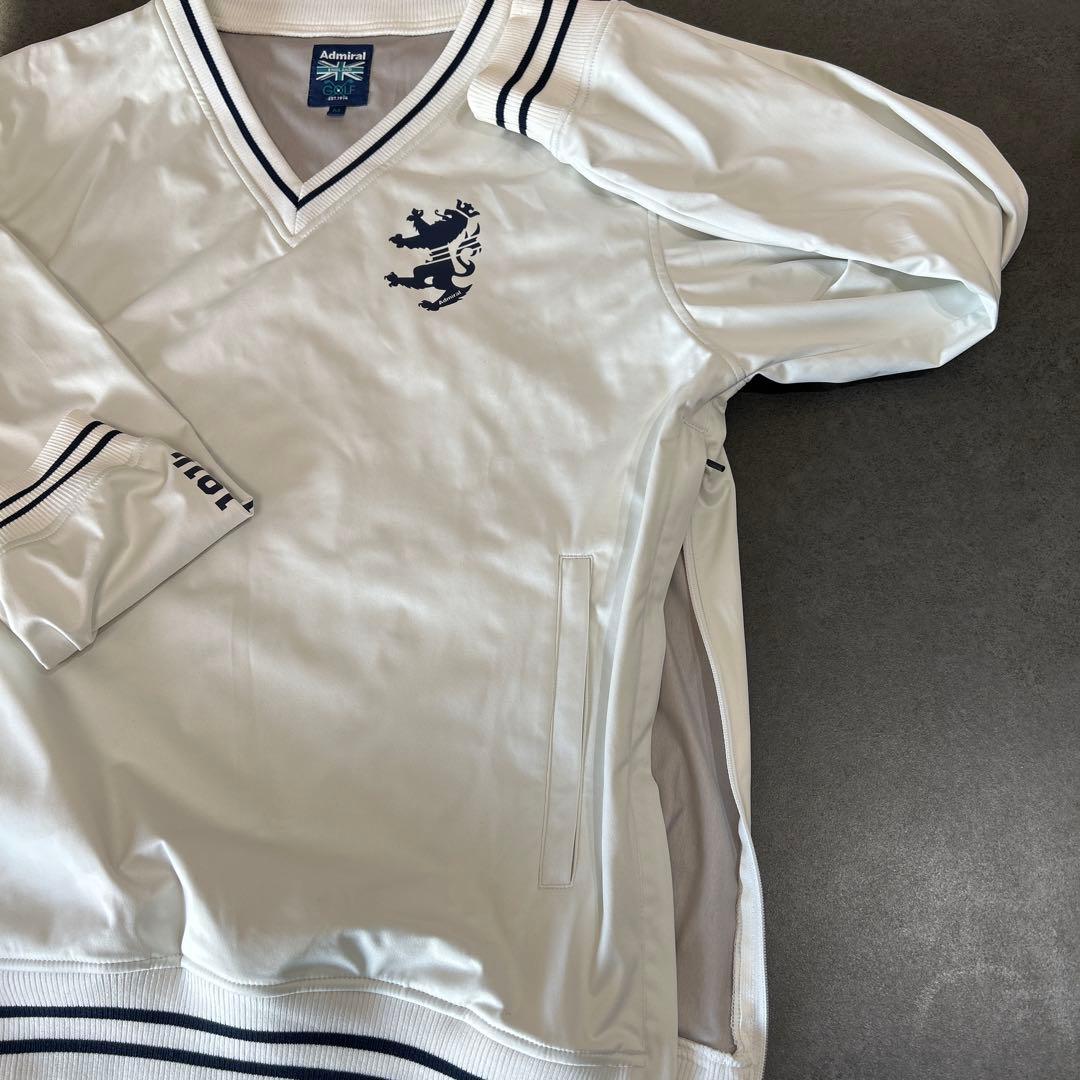 アドミラルゴルフ ツインスニードジャック メンズゴルフウェア　白　Mサイズ