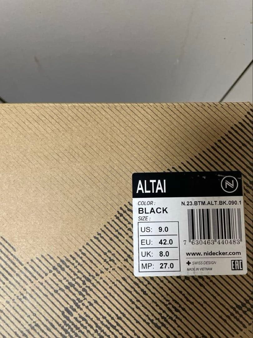 ナイデッカー ALTAI アルタイ Black 27cm