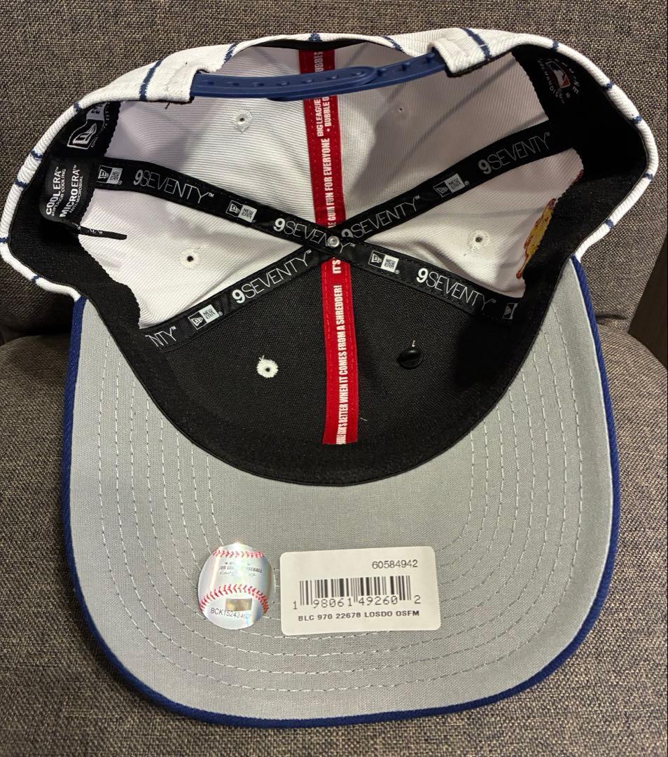 ドジャース　ニューエラ　キャップ　ストライプ　大谷翔平　9SEVENTY 帽子