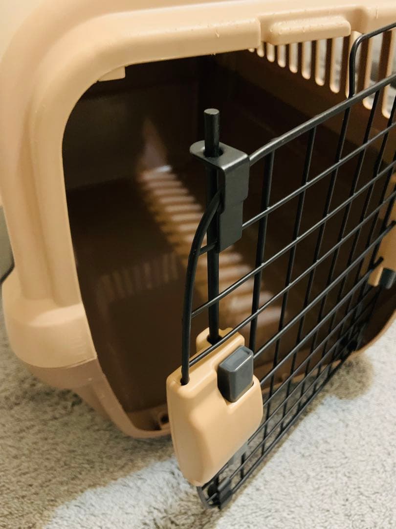 リッチェル キャンピングキャリーシングルドア Mサイズ　ブラウン