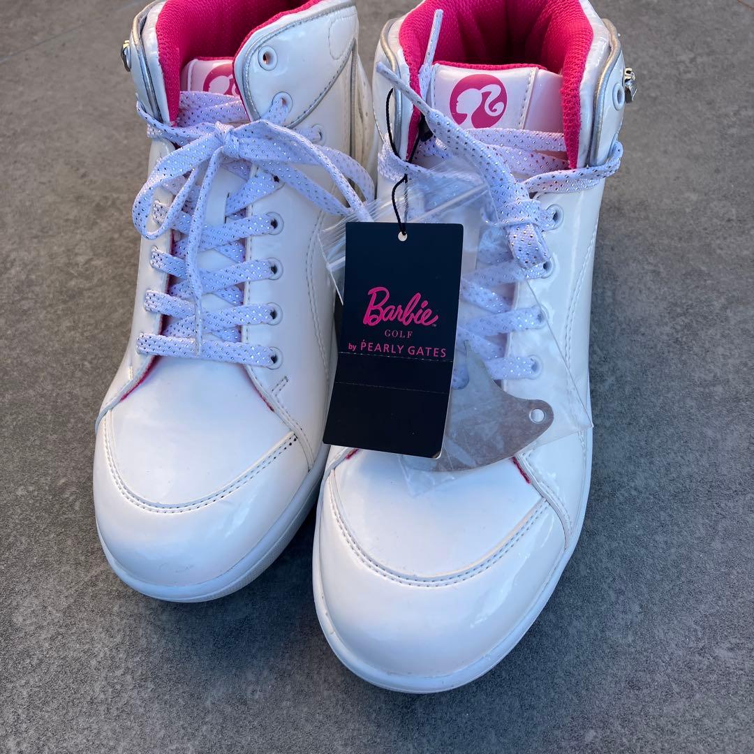 新品　パーリーゲイツ　バービー　コラボ　ゴルフシューズ　24.0