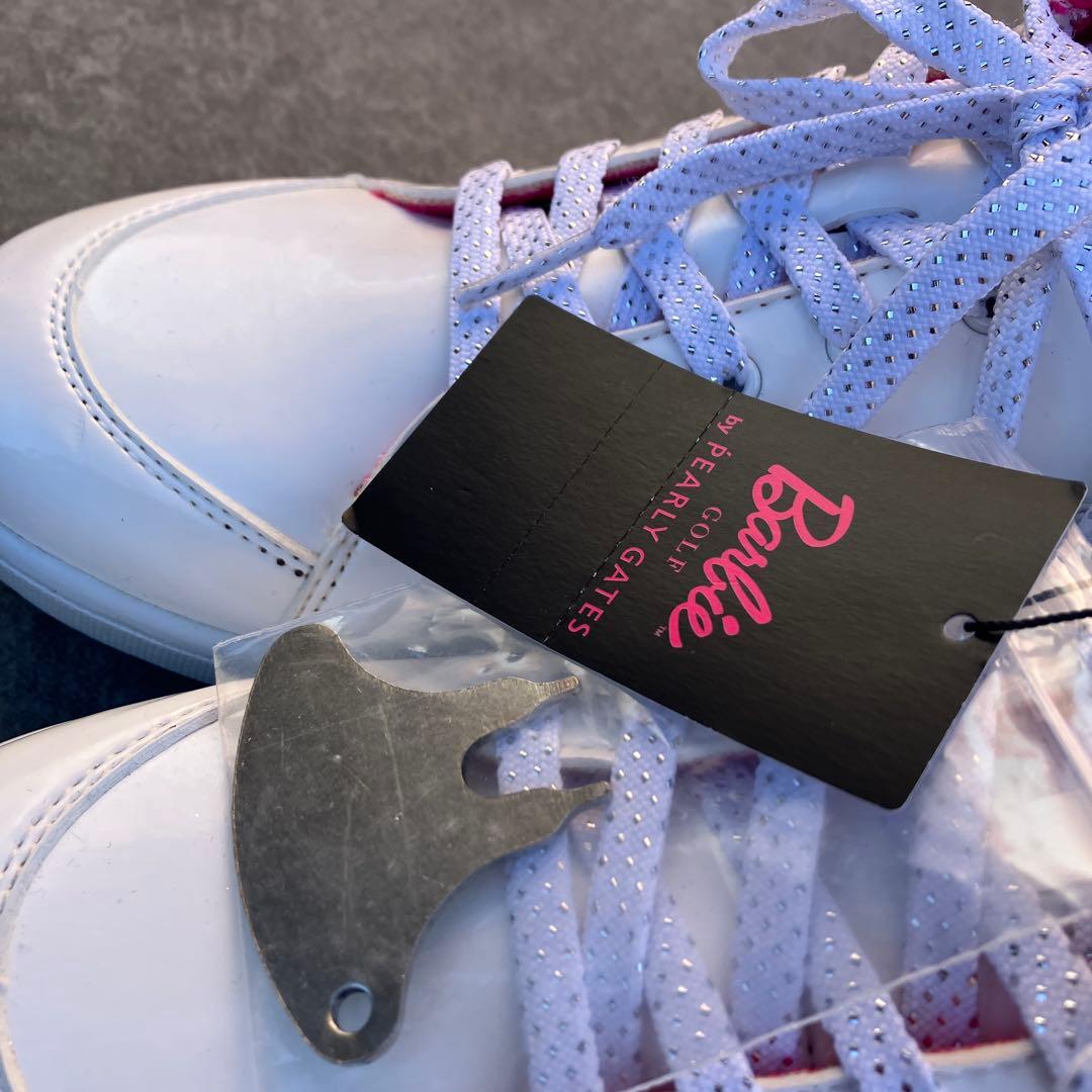 新品　パーリーゲイツ　バービー　コラボ　ゴルフシューズ　24.0