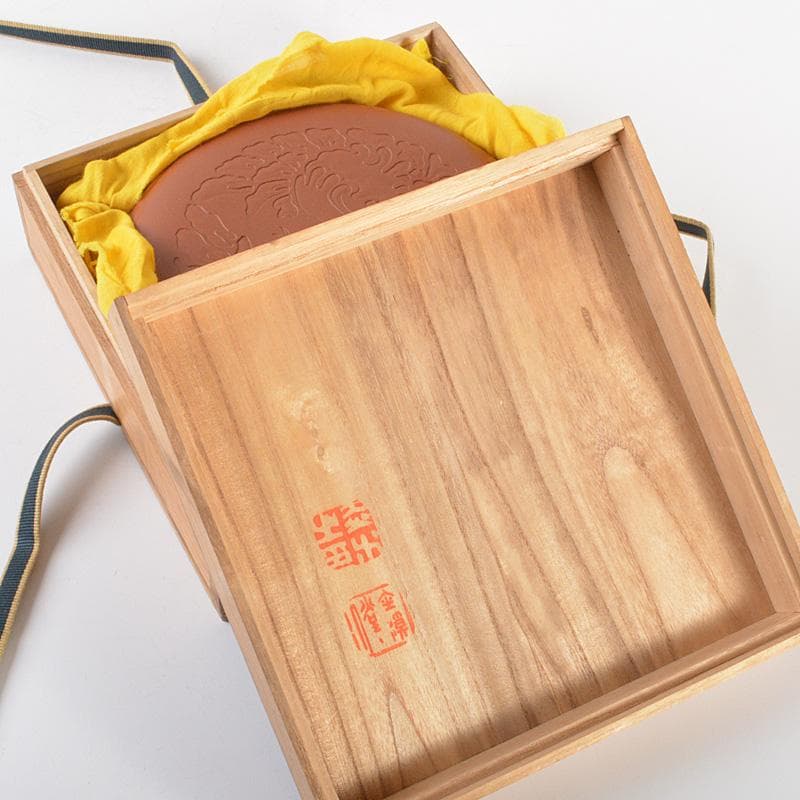 みーこさん人間国宝金渓堂　伊藤赤水造　陶製　菓子器　共布共箱　VR7367