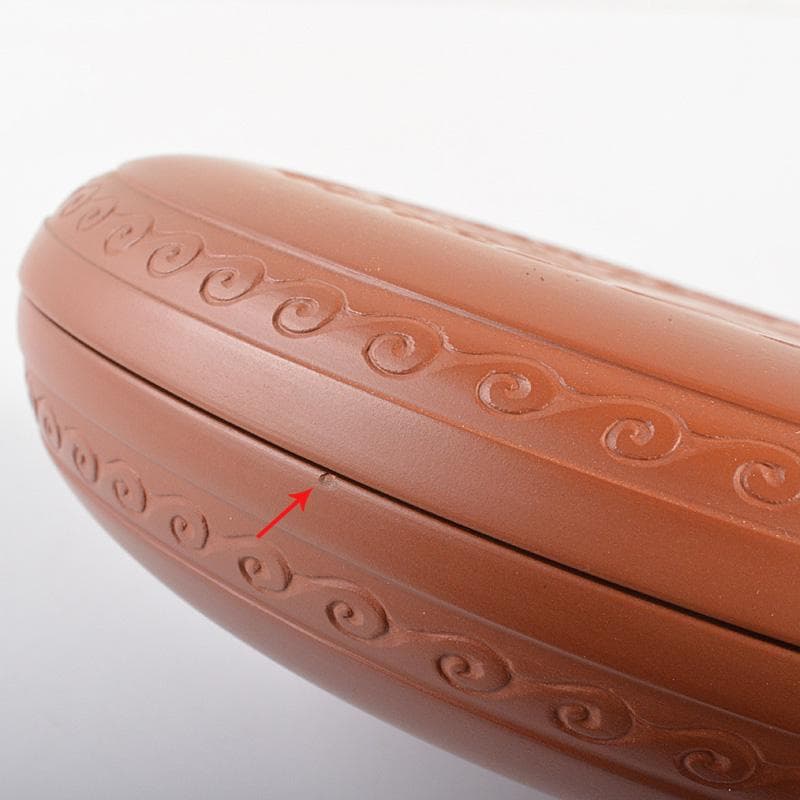 みーこさん人間国宝金渓堂　伊藤赤水造　陶製　菓子器　共布共箱　VR7367