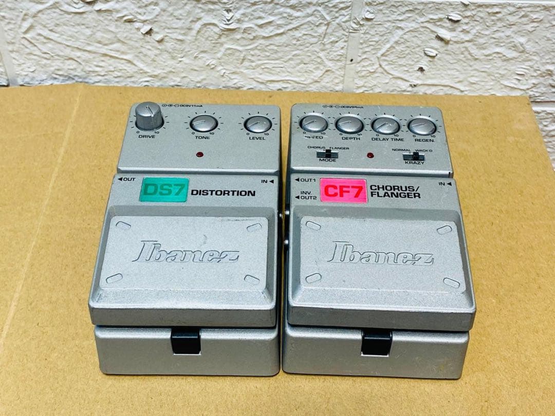ギター Ibanez DS7 Distortion & CF7 Chorus