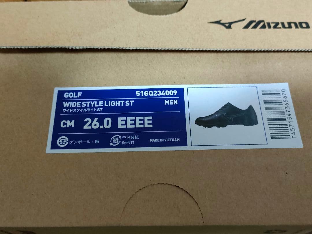 【新品】MIZUNO ミズノ 正規品 ソフトスパイク ゴルフシューズ　26ｃｍ