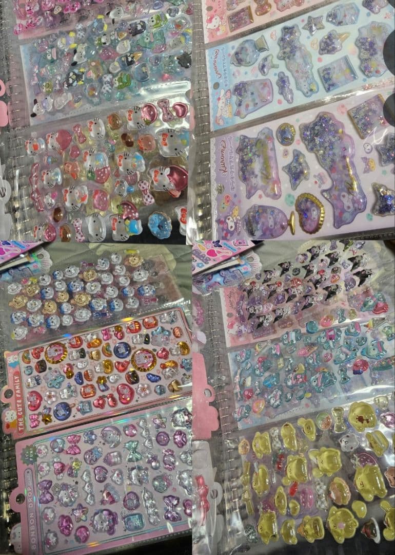 キャラクターシールセット 多色 まとめ売り ボンドロ　ウォーター　おはじき