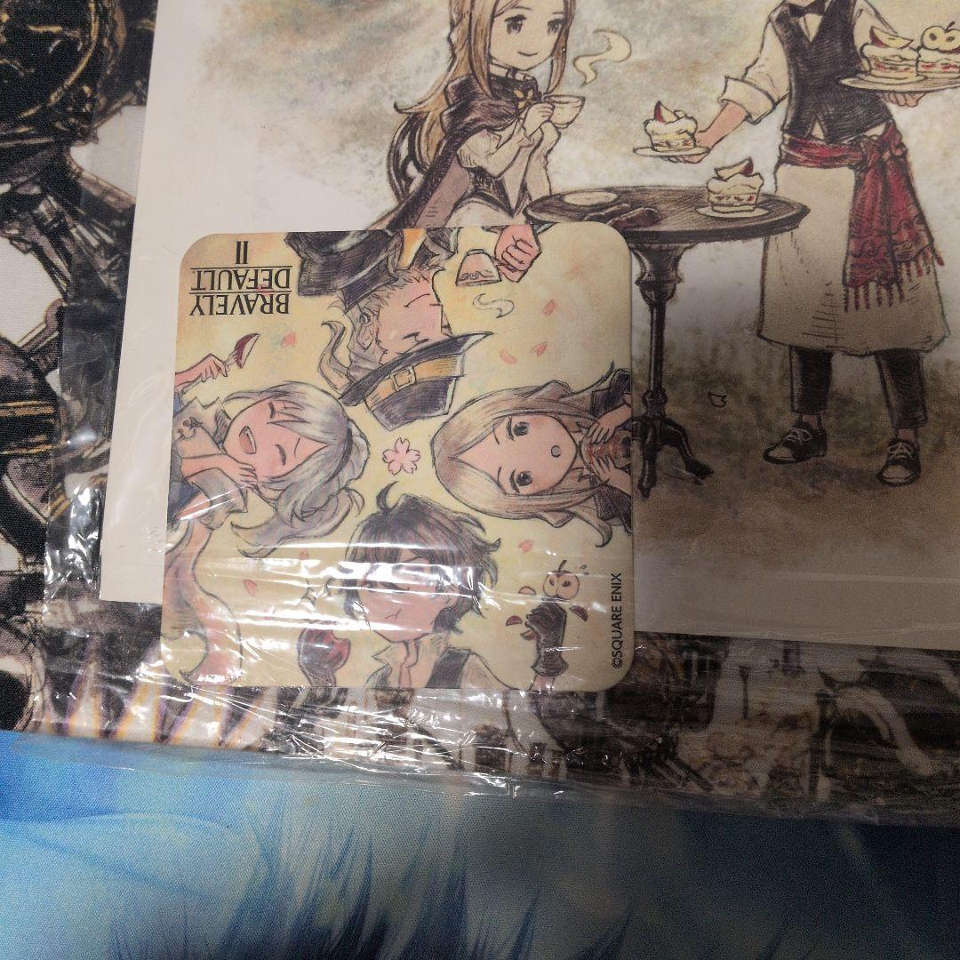 ブレイブリーデフォルトII限定特典コースター&ランチョンマット＆特製マスクケース