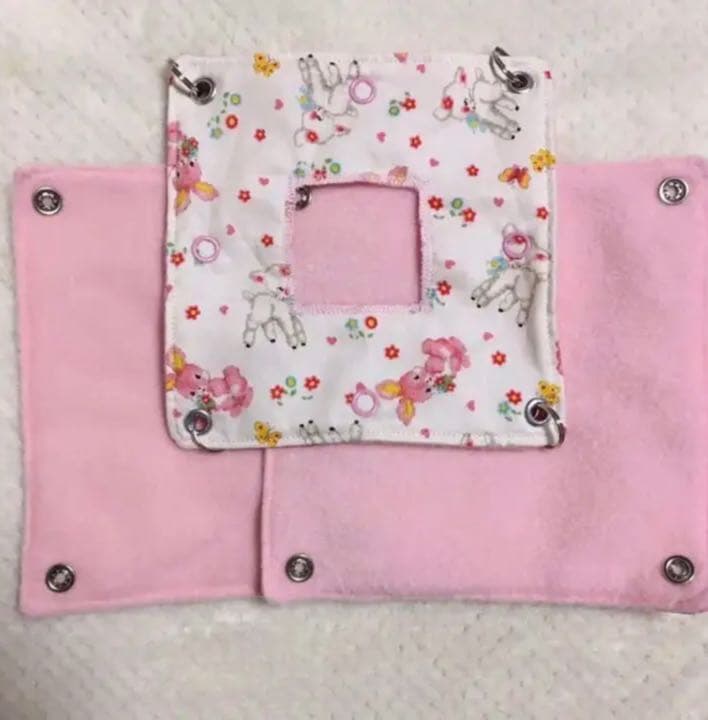 モモンガハウス（うさぎとヤギ）ピンク   秋（夏）春仕様  1850円