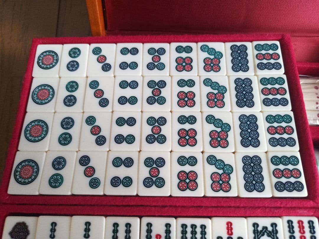 麻雀牌　ミズノ丸一（竹牌）