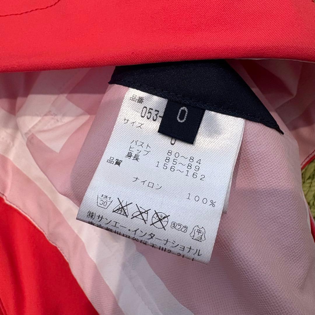 パーリーゲイツ PEARLYGATES レインウェア ジャケット 赤 サイズ0