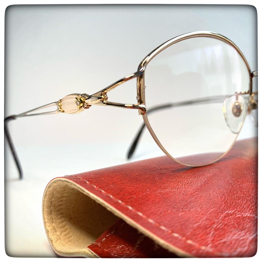 HOYA メガネ　宝飾:天然ダイヤ4石