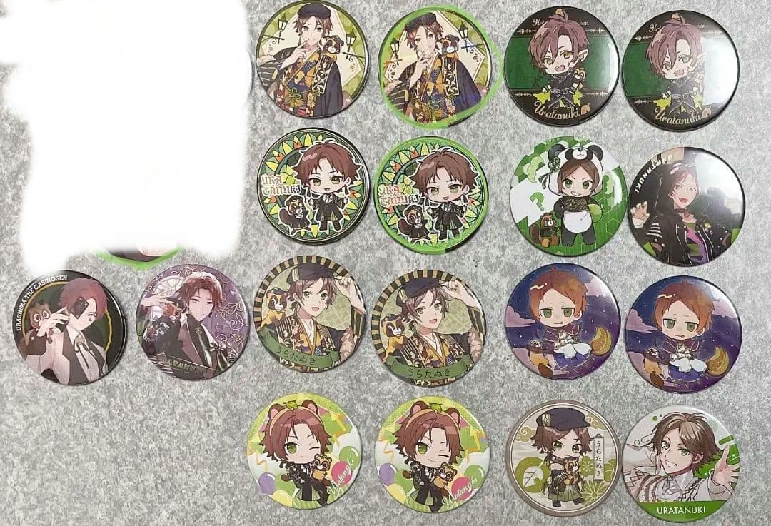 うらたぬき　缶バッチ