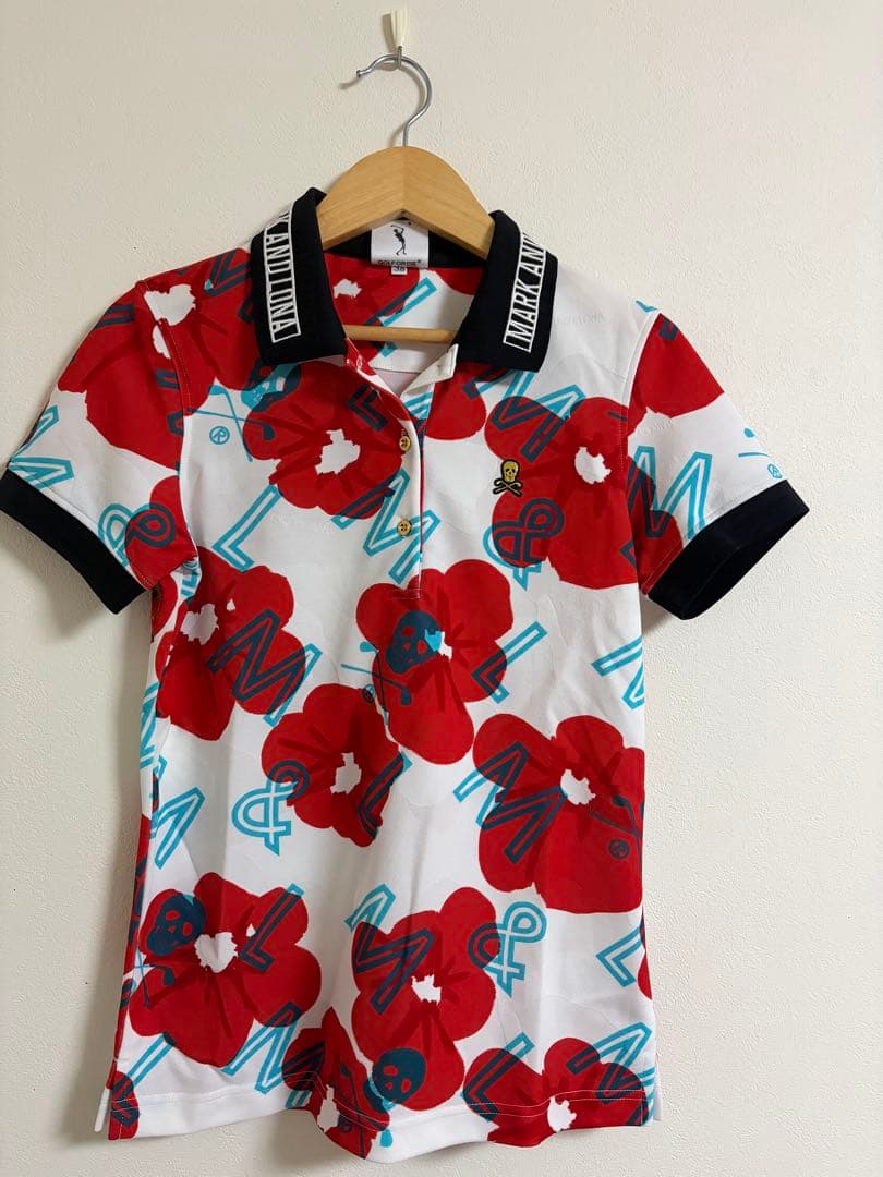 MARK&LONA ハイビスカス ポロシャツ 36